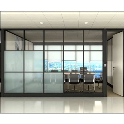 Dobra cena. Demountable Office Glass Partition Wall with 30-42dB Sound Insulation and 108mm/90mm Thickness w Internecie