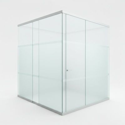 kupować Szkło dźwiękoodporne Biurowe podziały Aluminiowe ramy Jednopłaszczaste ściany szklane online manufacture