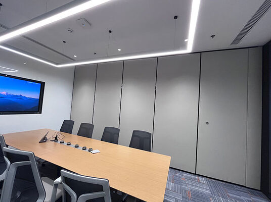 Dobra cena. Commercial-Grade Movable Partition Wall with Galvanized Square Tube Keel Fold-Away and Suspending Design w Internecie