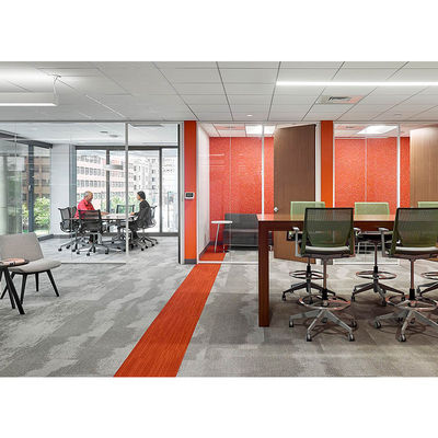 Dobra cena. Akustyczna ściana rozdzielcza z szkła biurowego z drewnianą wykończeniem i stali nierdzewnej 304# Akcesoria do izolacji akustycznej i bezpieczeństwa przeciwpożarowego w Internecie