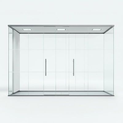 Nowoczesne aluminiowe ściany rozdzielcze ze szkła z drzwiami swingowymi
